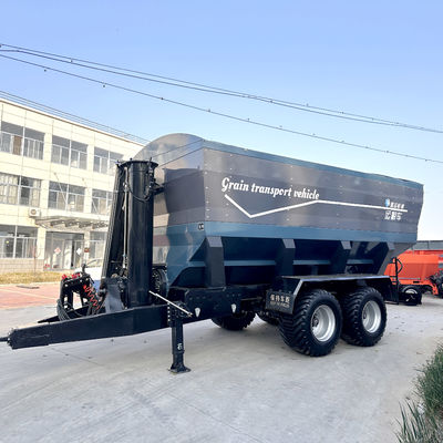 Large Traction Grain Transport Truck Foldable Arm Grain Transporter 28 Cubic Meter