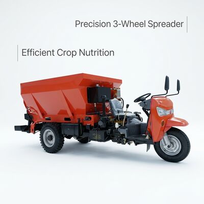 Dispersor de fertilizantes de três rodas autopropulsado para cobertura de campo de precisão com largura de dispersão de 8-15 m e volume de colchão personalizável